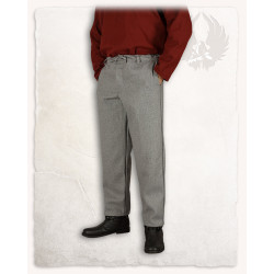 ROCCO WOLLE HOSE - GRAU L LARP