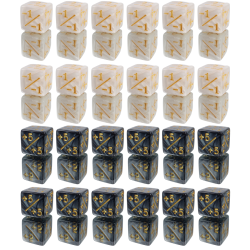 Set 24 Würfel W6 1,6 cm...