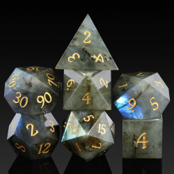 RPG Würfel Labradoryt Set 7...
