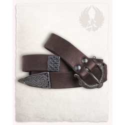LEDERGÜRTEL EINAR - BRAUN LARP