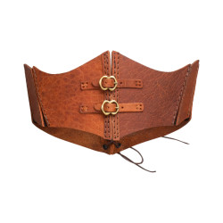 LEDERKORSETT TAILLE - BRAUN...