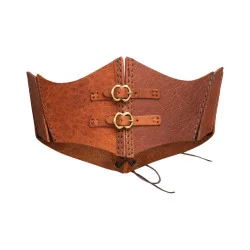 LEDERKORSETT TAILLE - BRAUN...