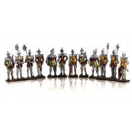 Set 11 Metallfiguren Ritter...