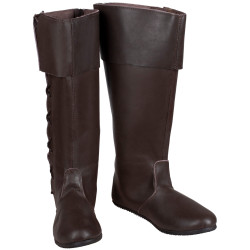 LEDER SCHUHE TILLY - BRAUN...