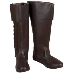 LEDER SCHUHE TILLY - BRAUN...