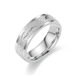 Silberner Ring Glänzender...