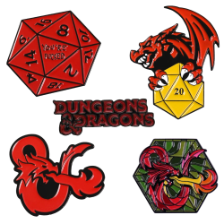 Set 5 Metall Anstecknadeln...