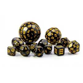RPG Würfel Schwarz-Gelbes...