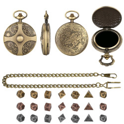 Metallene Taschenuhr Box...