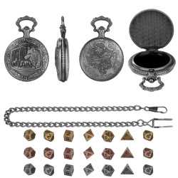 Metallene Taschenuhr Box...