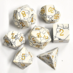 RPG Würfel Weiß Türkis Set...