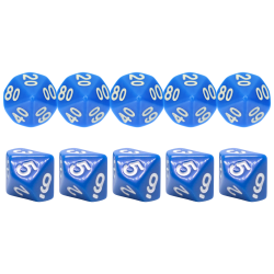 Set 10 Würfel W10 0-9 +...