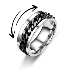Silberner Ring Stressring...