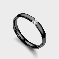 SCHWARZER RING ZIRKONIA...