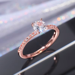 ROSEGOLD RING BRILLANT...