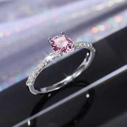 SILBERRING ROSA BRILLANT...