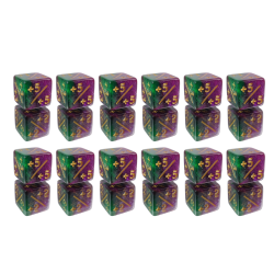 SET 12 WÜRFEL W6 1,6 CM...