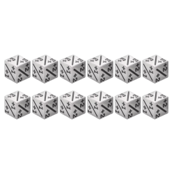 SET 12 WÜRFEL W6 1,6 CM...