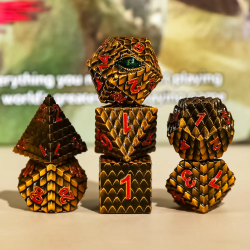 Kostki RPG Łuski Złotego...
