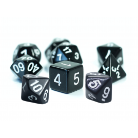 RPG Würfel Schwarzes Set 9...