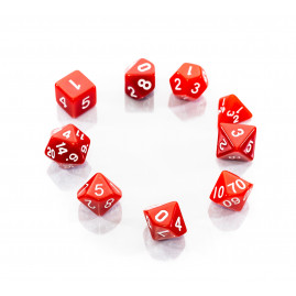 RPG Würfel Rotes Set 9...