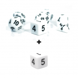 RPG Würfel Weißes Set 8...