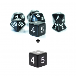 RPG Würfel Schwarzes Set 8...