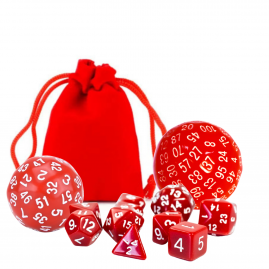 RPG Würfel Rotes Set 12...