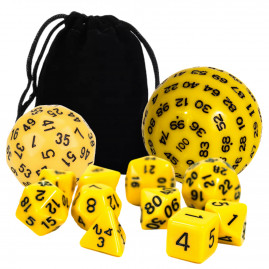 RPG Würfel Gelbes Set 12...