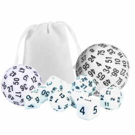 RPG Würfel Weißes Set 12...