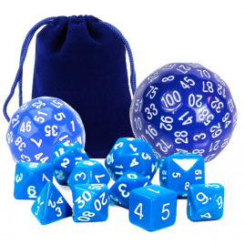 RPG Würfel Blaues Set 12...