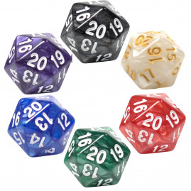 Perlmutt Set 6 Würfel W20...