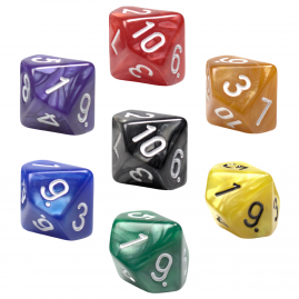 Perl Set 7 Würfel RPG...