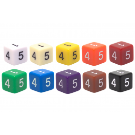Buntes Set 10 Würfel 1,6 cm...