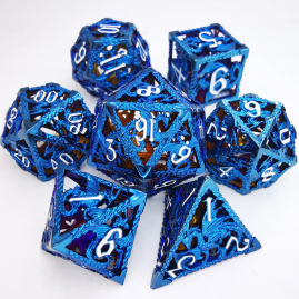 RPG Würfel Eisdrache Set 7...