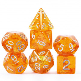 RPG Würfel Bernstein Set 7...